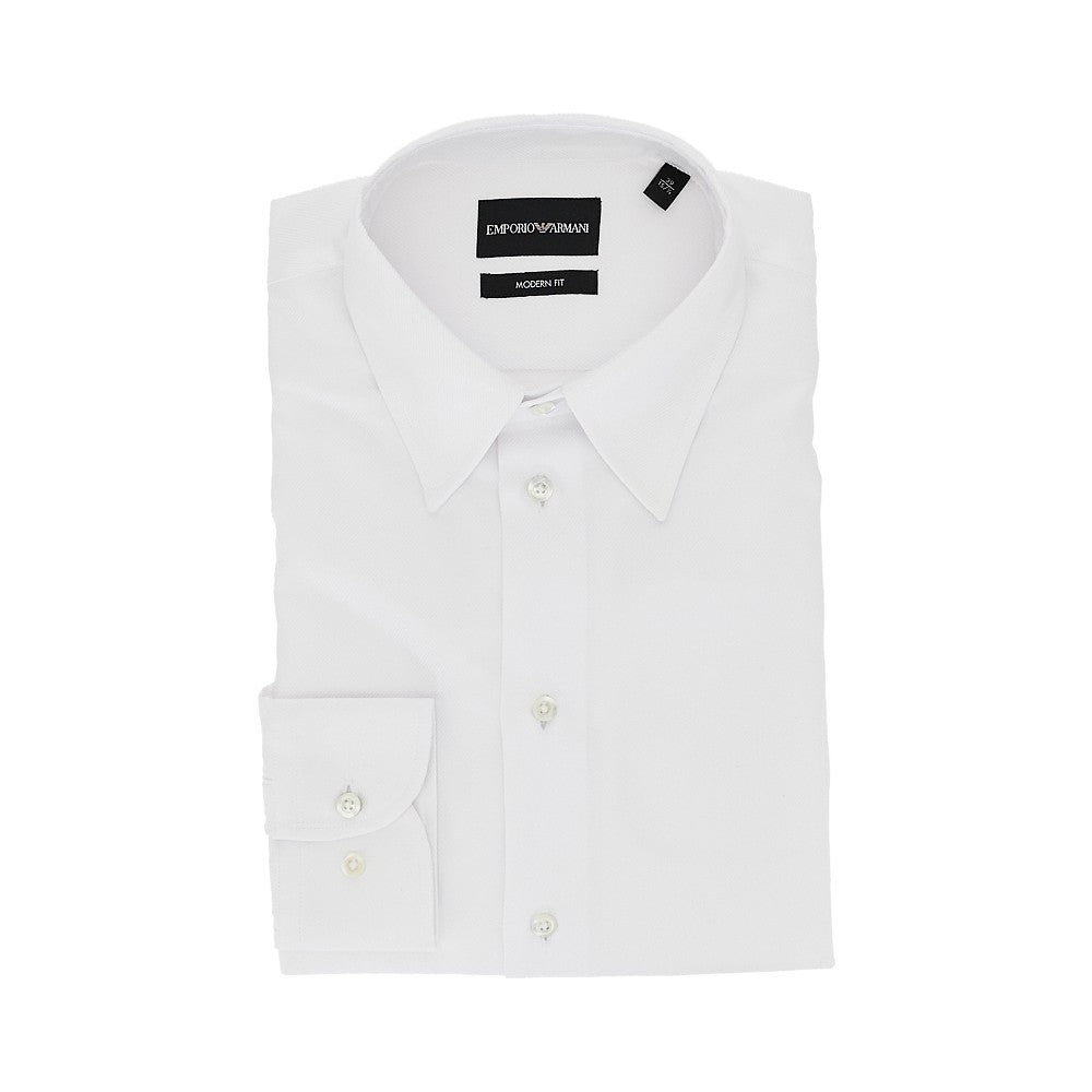 EMPORIO ARMANI Cotton twill Modern Fit shirt