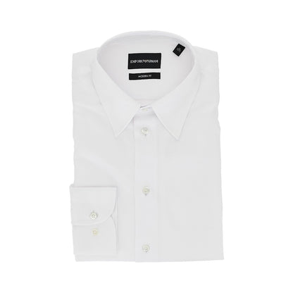 EMPORIO ARMANI Cotton twill Modern Fit shirt