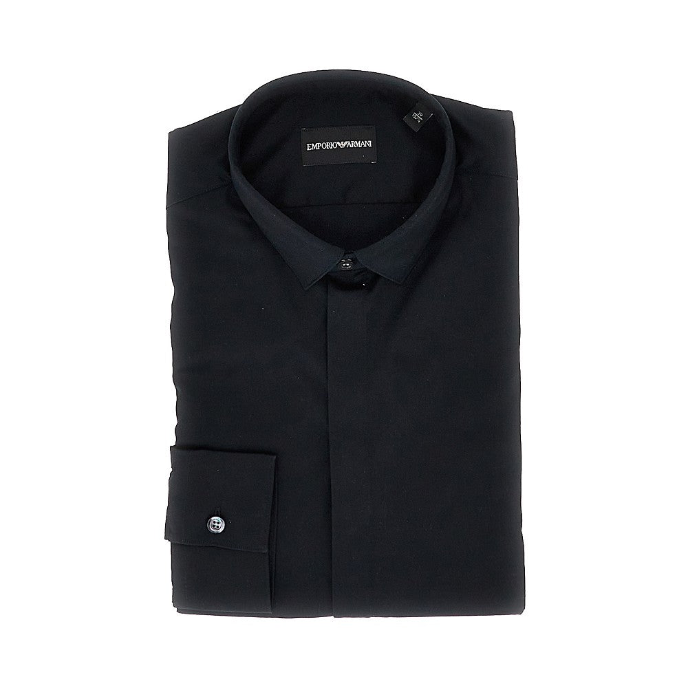 EMPORIO ARMANI Stretch twill shirt