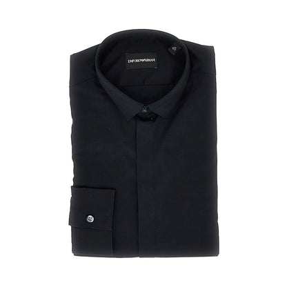 EMPORIO ARMANI Stretch twill shirt