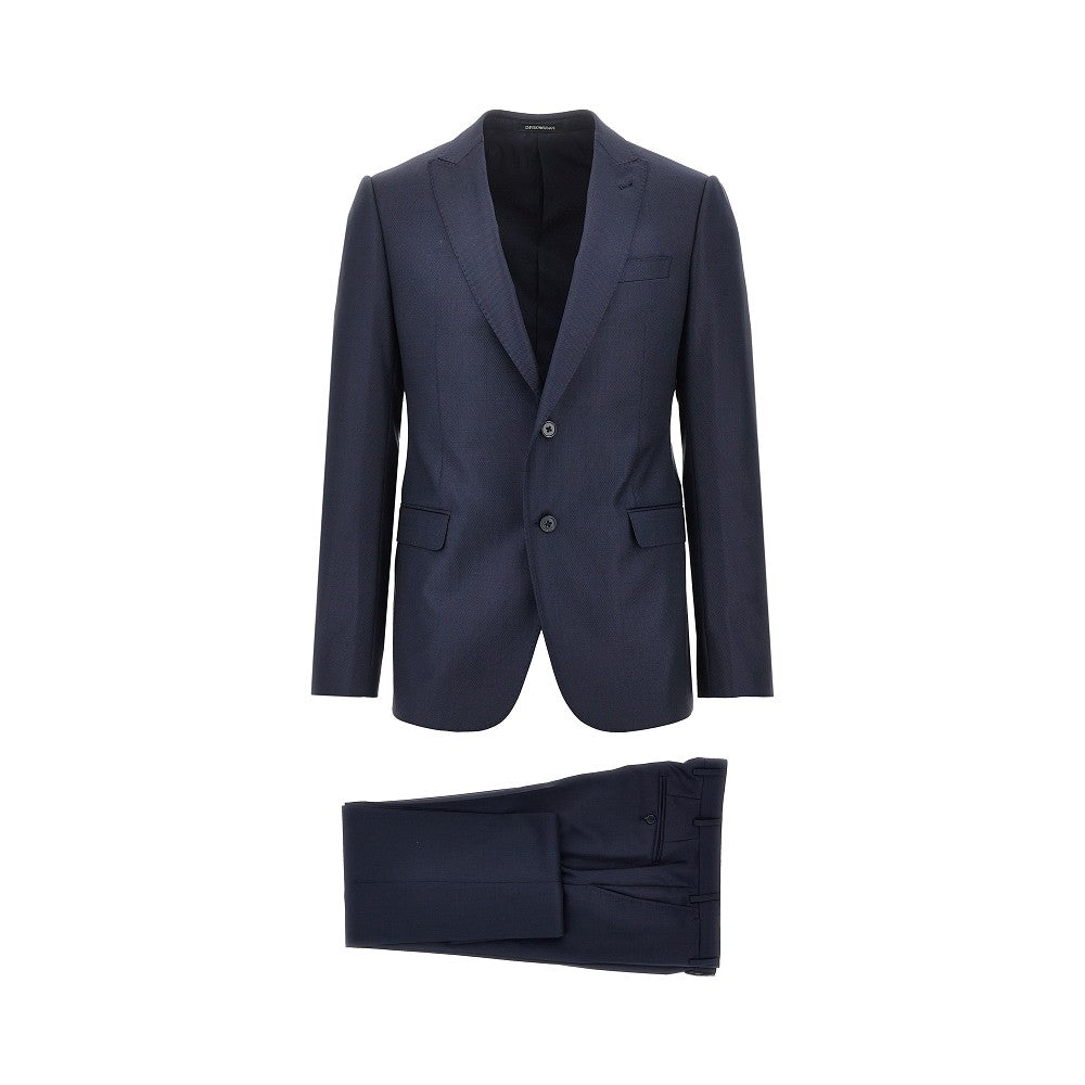 EMPORIO ARMANI Jacquard wool M Line suit