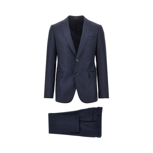 EMPORIO ARMANI Jacquard wool M Line suit