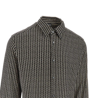 EMPORIO ARMANI Printed lyocell-blend shirt