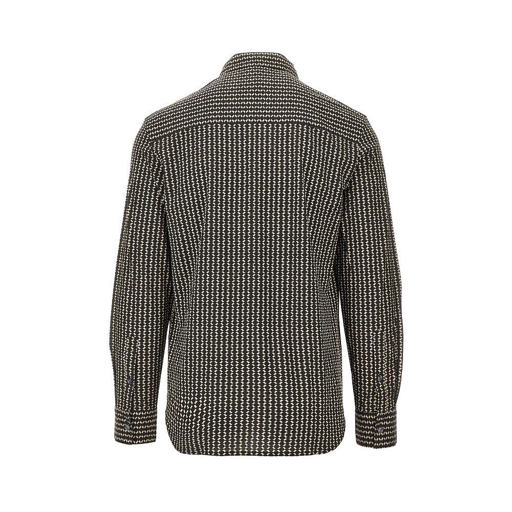 EMPORIO ARMANI Printed lyocell-blend shirt