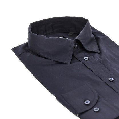 EMPORIO ARMANI Cotton-blend technical poplin shirt