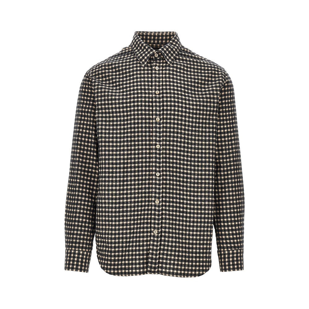 EMPORIO ARMANI Flannel shirt with check motif