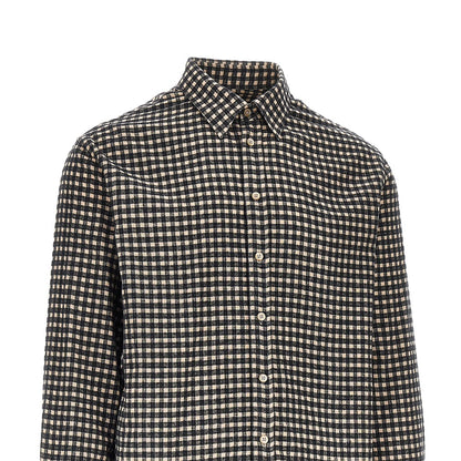 EMPORIO ARMANI Flannel shirt with check motif
