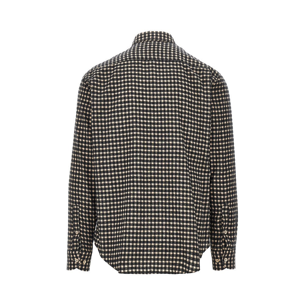 EMPORIO ARMANI Flannel shirt with check motif