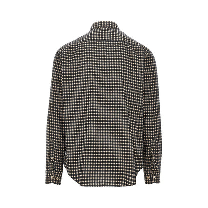 EMPORIO ARMANI Flannel shirt with check motif