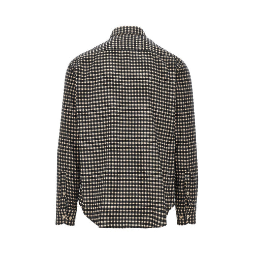 EMPORIO ARMANI Flannel shirt with check motif
