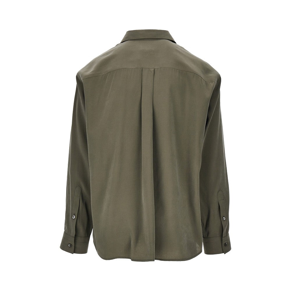 EMPORIO ARMANI Silk-hand viscose shirt