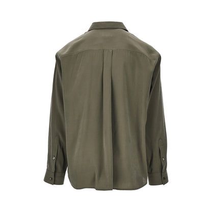 EMPORIO ARMANI Silk-hand viscose shirt
