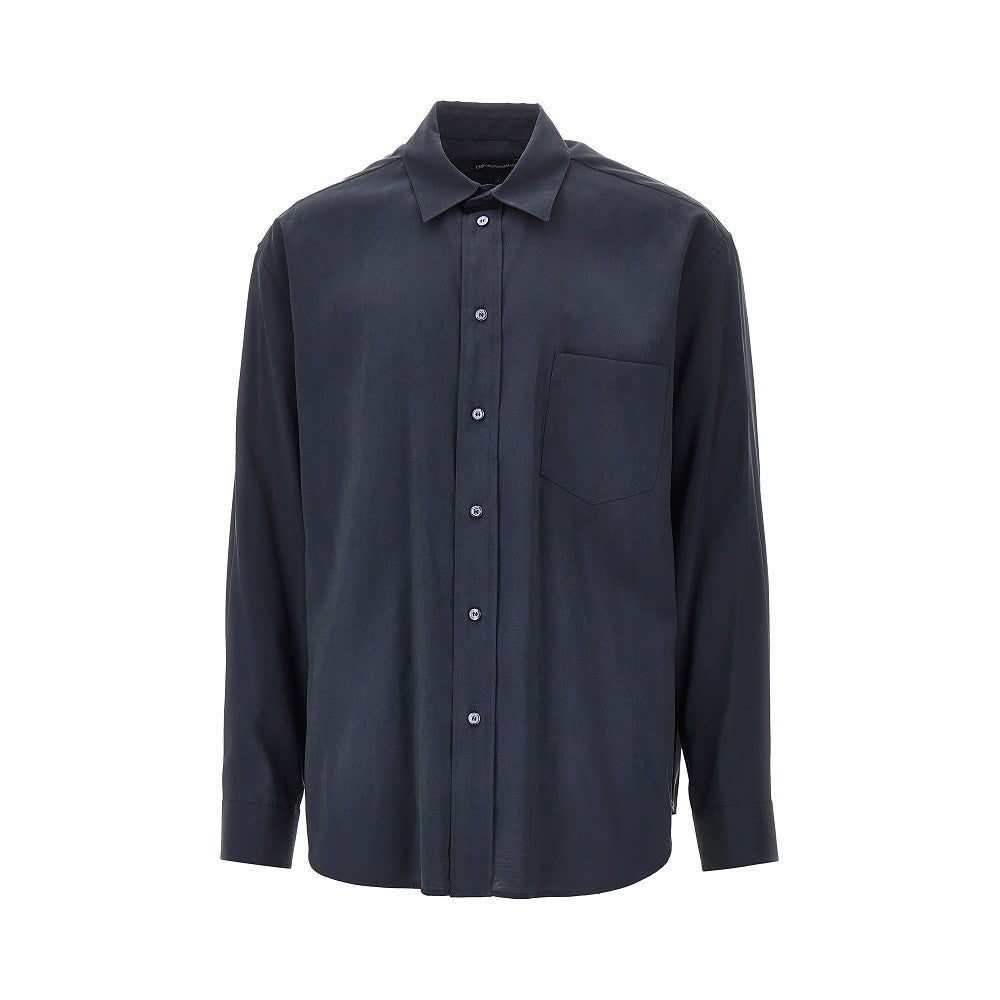 Emporio Armani Silk-hand viscose shirt