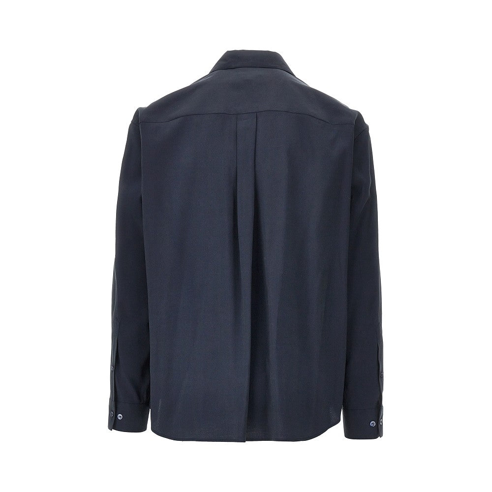 Emporio Armani Silk-hand viscose shirt