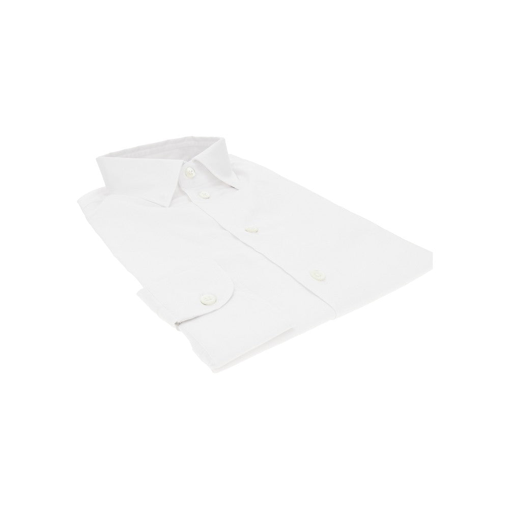 EMPORIO ARMANI Micro-textured cotton shirt