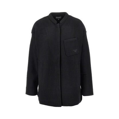EMPORIO ARMANI Boiled wool oversized overshirt