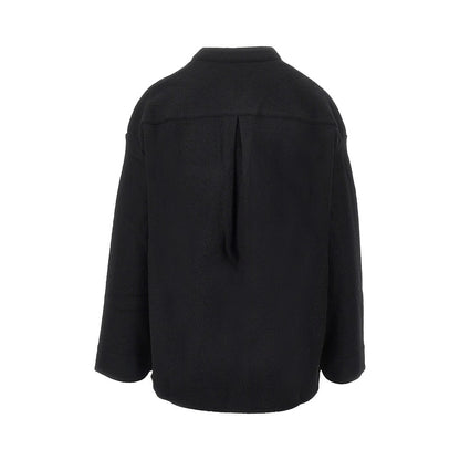 EMPORIO ARMANI Boiled wool oversized overshirt
