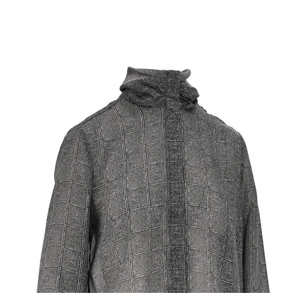 EMPORIO ARMANI Check print satin shirt