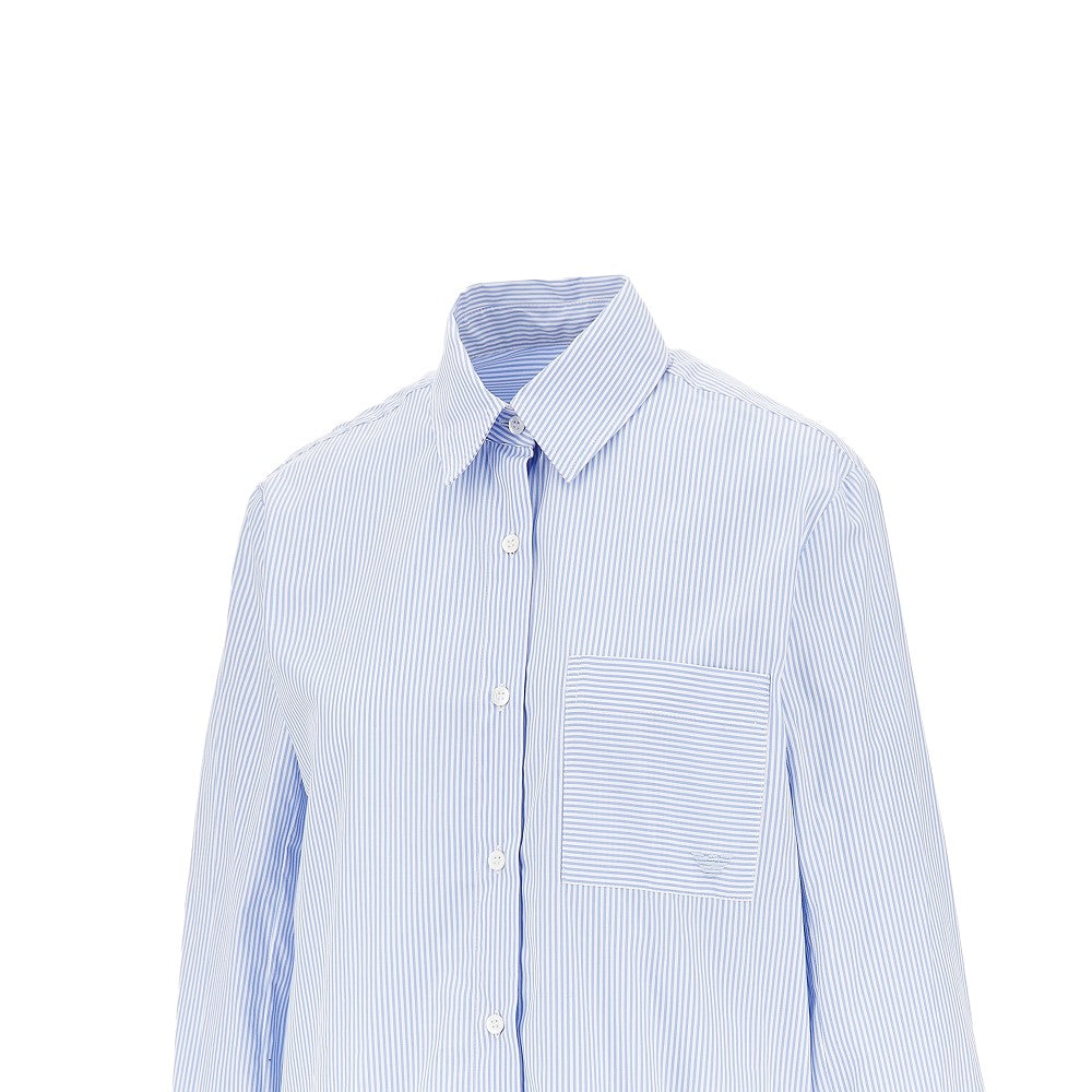 EMPORIO ARMANI Striped poplin shirt