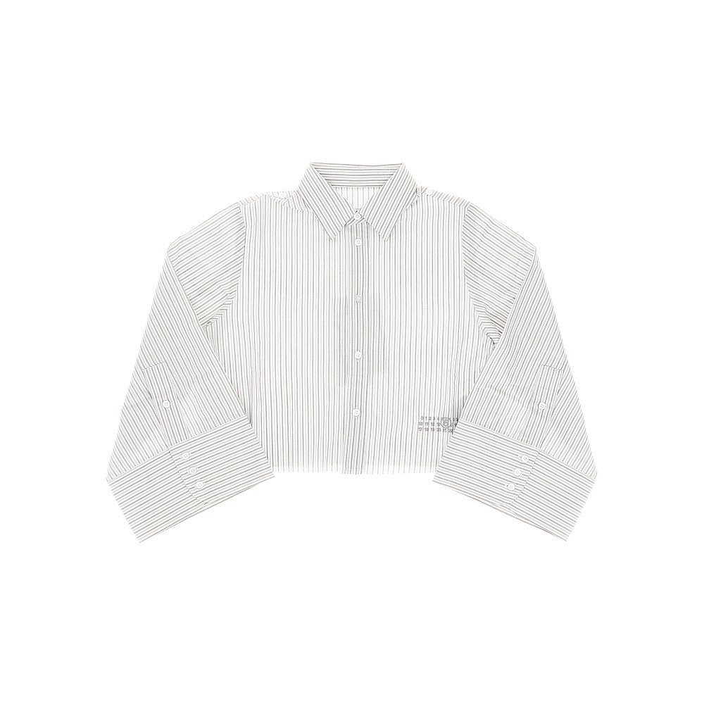 MM6 Maison Margiela Striped cropped shirt