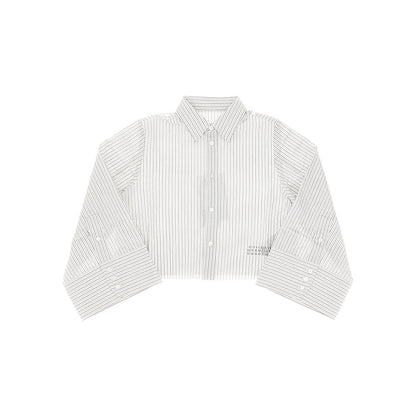 MM6 Maison Margiela Striped cropped shirt