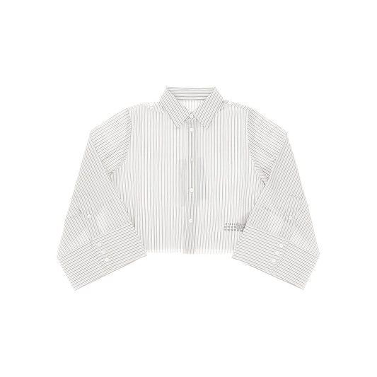 MM6 Maison Margiela Striped cropped shirt