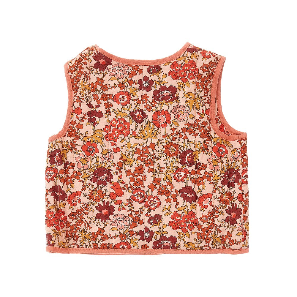 Bonpoint 'Layla' quilted Liberty cotton vest