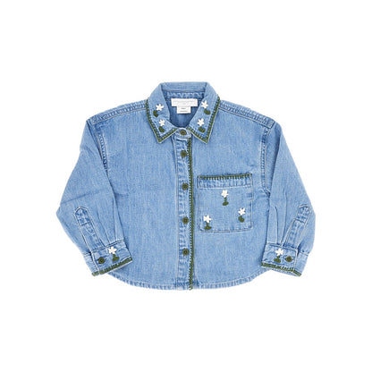 STELLA MCCARTNEY Embroidered denim shirt