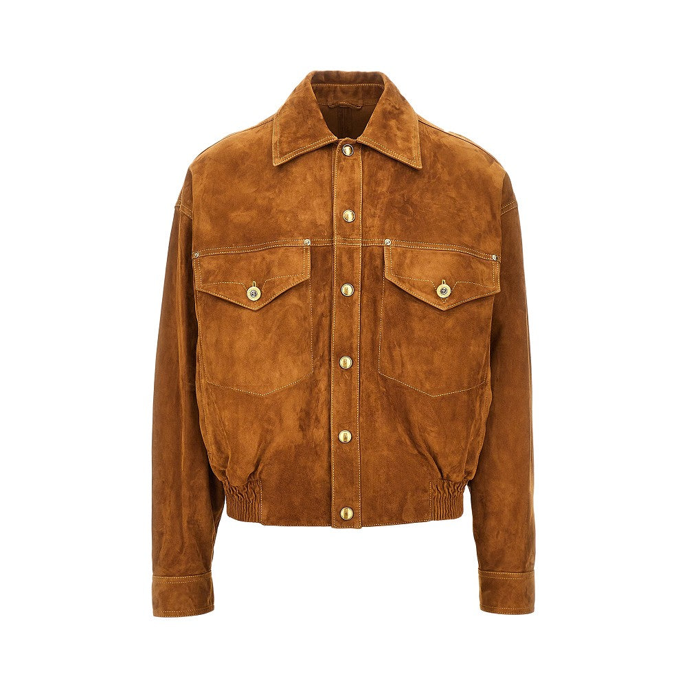 VERSACE Suede leather jacket