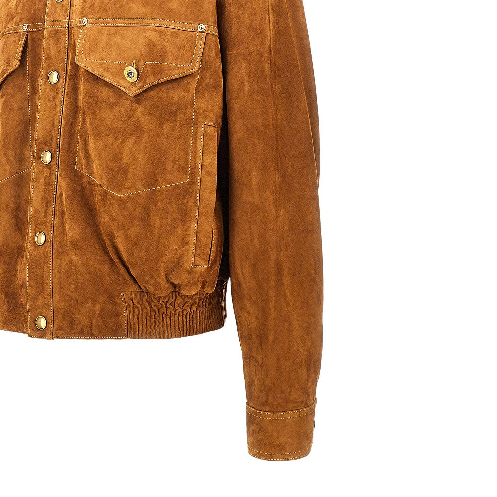 VERSACE Suede leather jacket