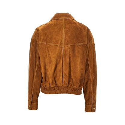 VERSACE Suede leather jacket