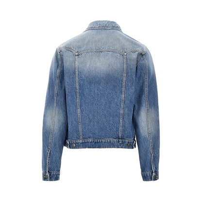 VERSACE Denim jacket with Medusa details