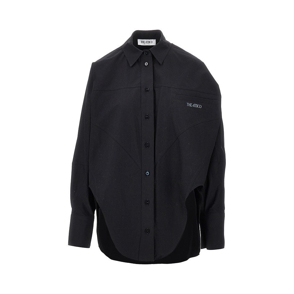 THE ATTICO Oversized shirt with moulded hem