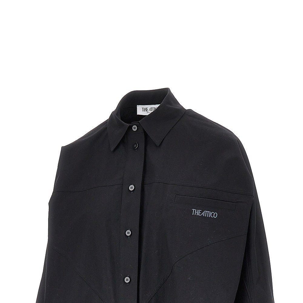THE ATTICO Oversized shirt with moulded hem