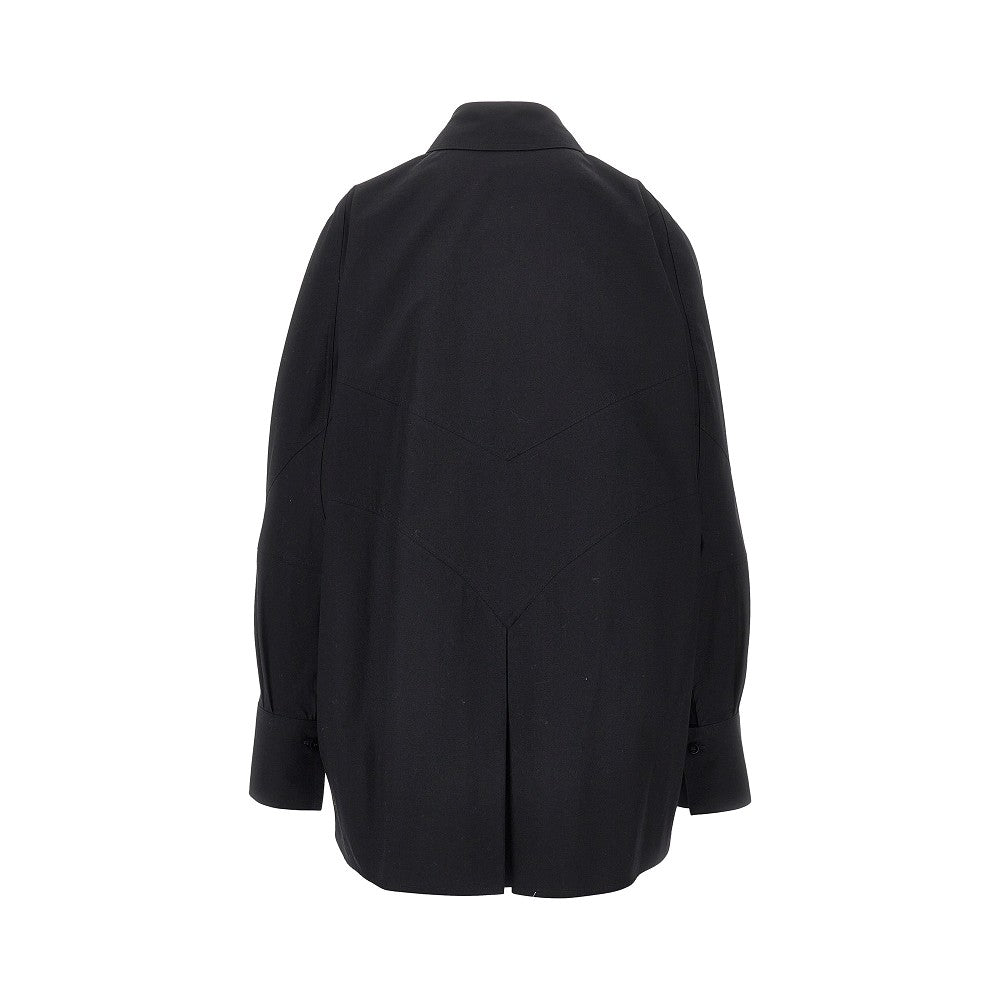 THE ATTICO Oversized shirt with moulded hem