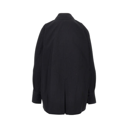 THE ATTICO Oversized shirt with moulded hem