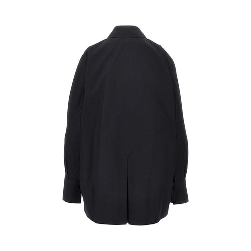 THE ATTICO Oversized shirt with moulded hem