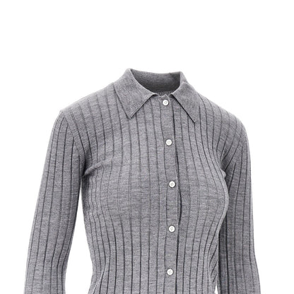 TOTEME Ribbed cashmere and silk cardigan