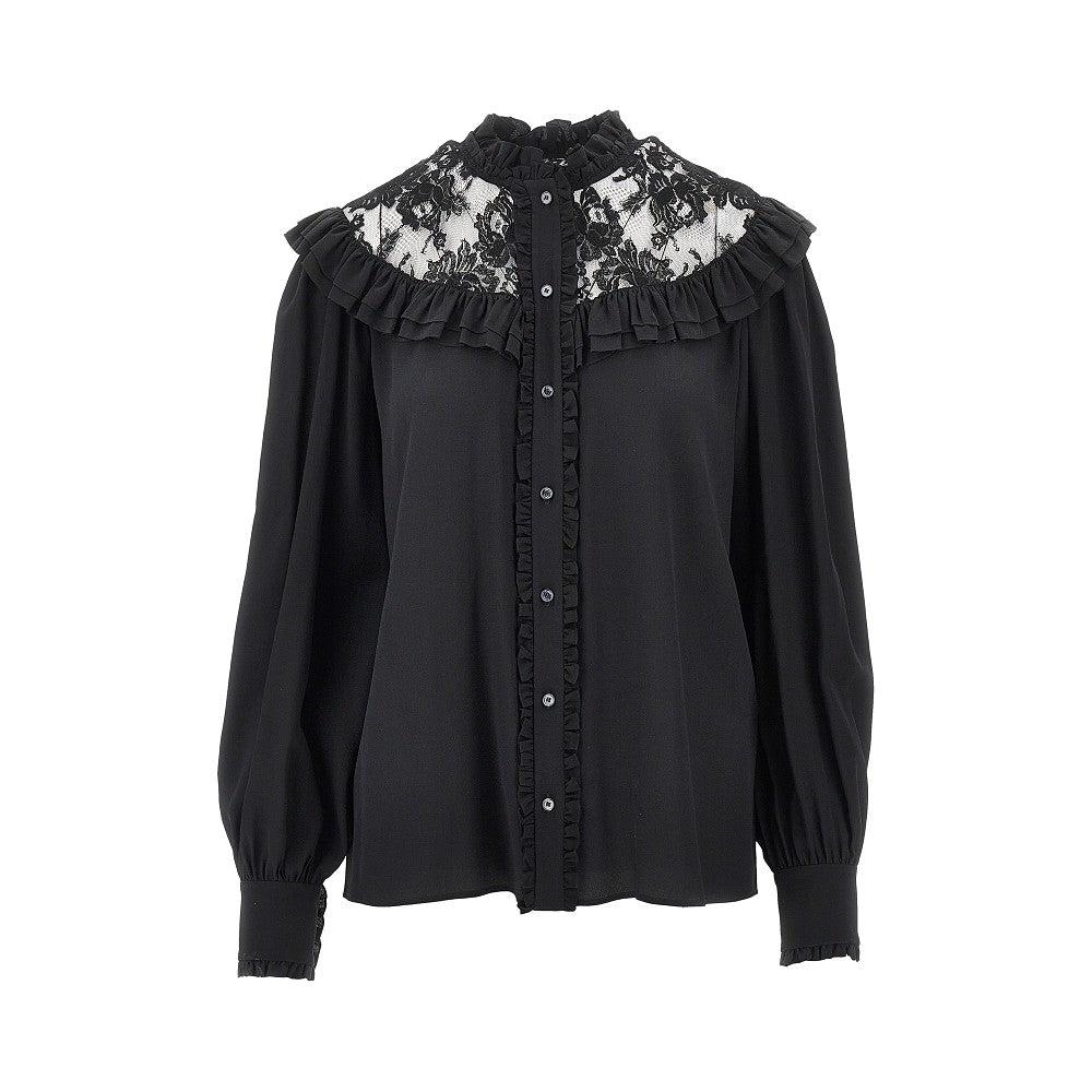 Chloé Crêpe de chine and lace blouse