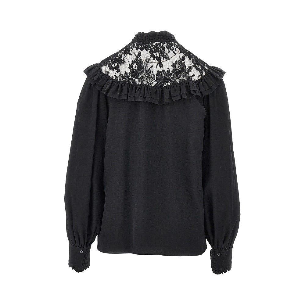 Chloé Crêpe de chine and lace blouse