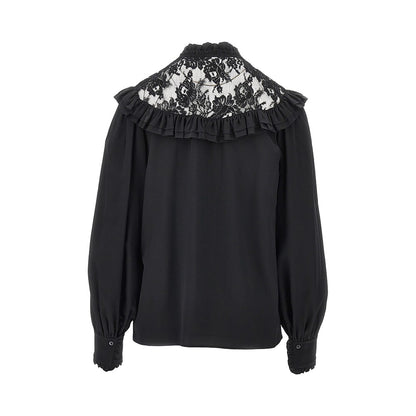 Chloé Crêpe de chine and lace blouse