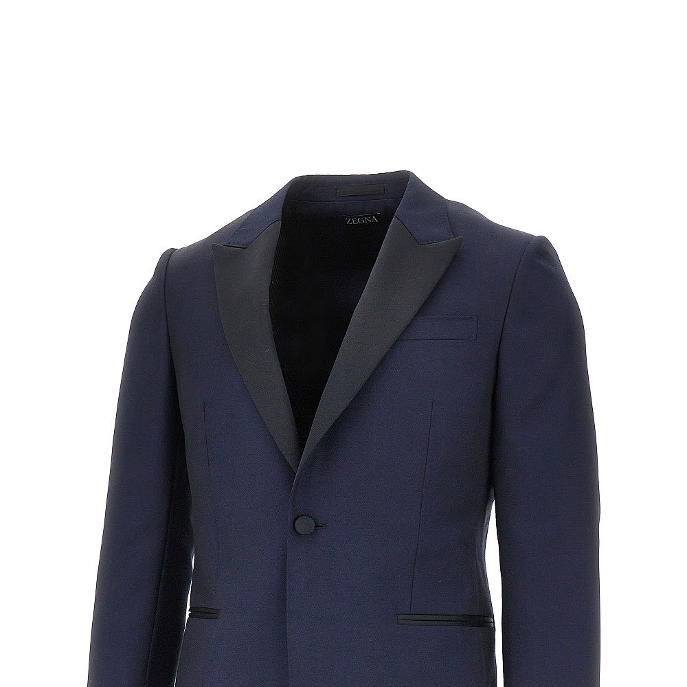 ZEGNA Wool and mohair evening tailored suit
