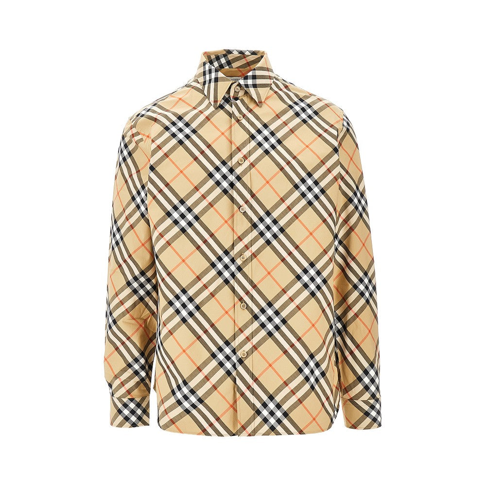 BURBERRY Check poplin shirt