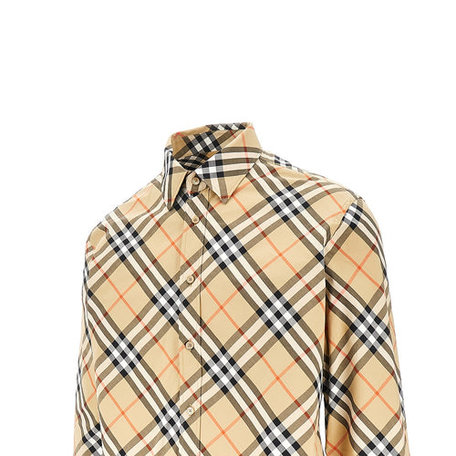 BURBERRY Check poplin shirt