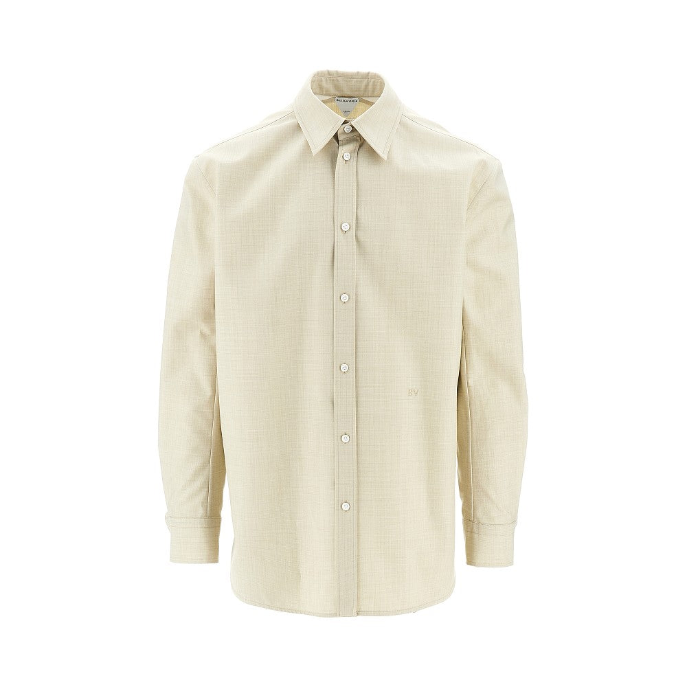 BOTTEGA VENETA Wool and cotton twill shirt