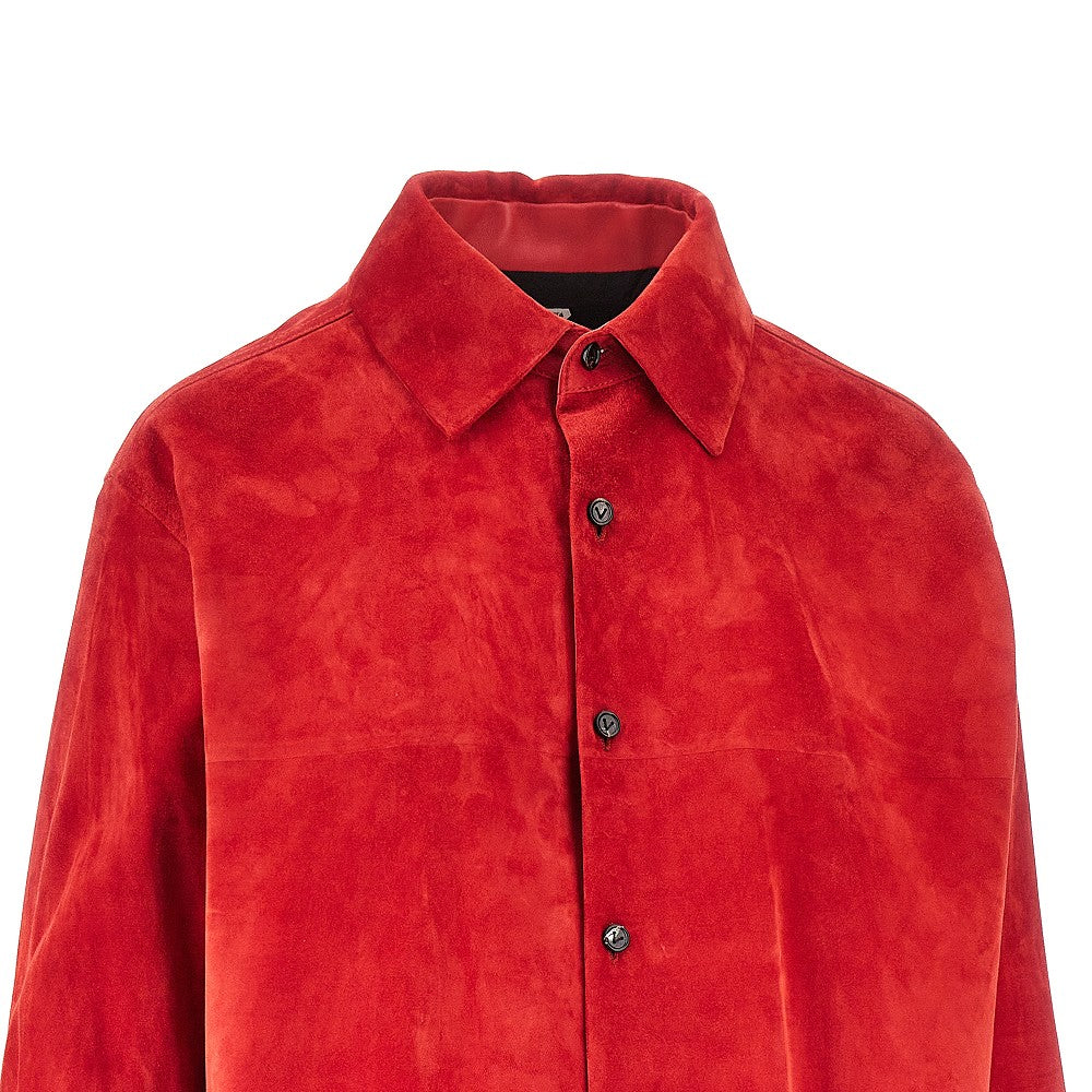 Bottega Veneta Suede leather shirt