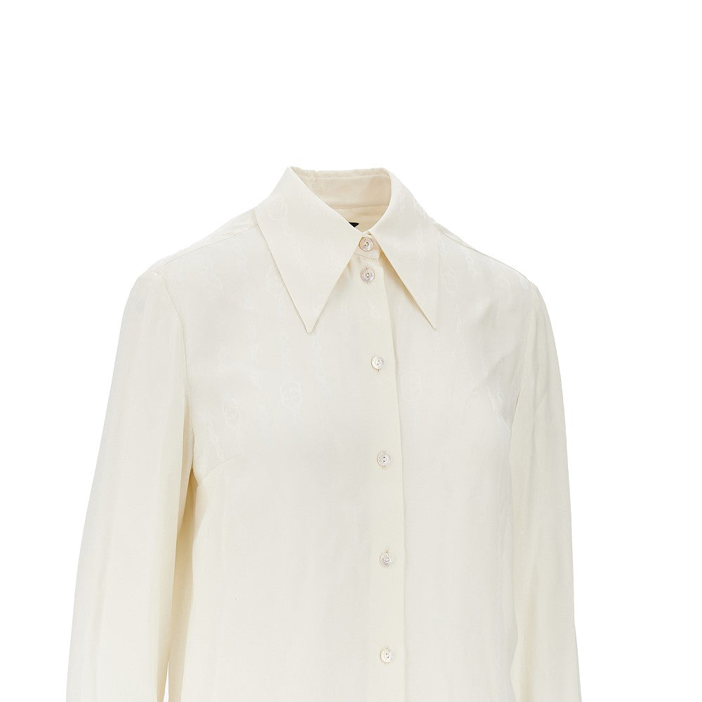 GUCCI Jacquard silk shirt