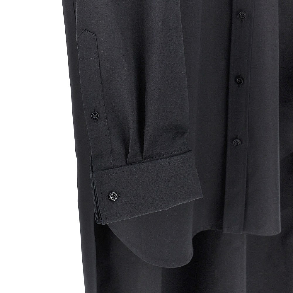 BALENCIAGA Poplin oversized shirt with train