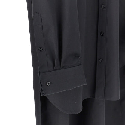 BALENCIAGA Poplin oversized shirt with train