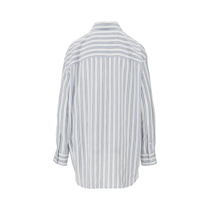 GUCCI Striped jacquard bayadère silk shirt